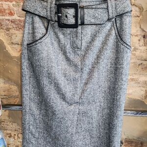 Bebe Belted Pencil Skirt